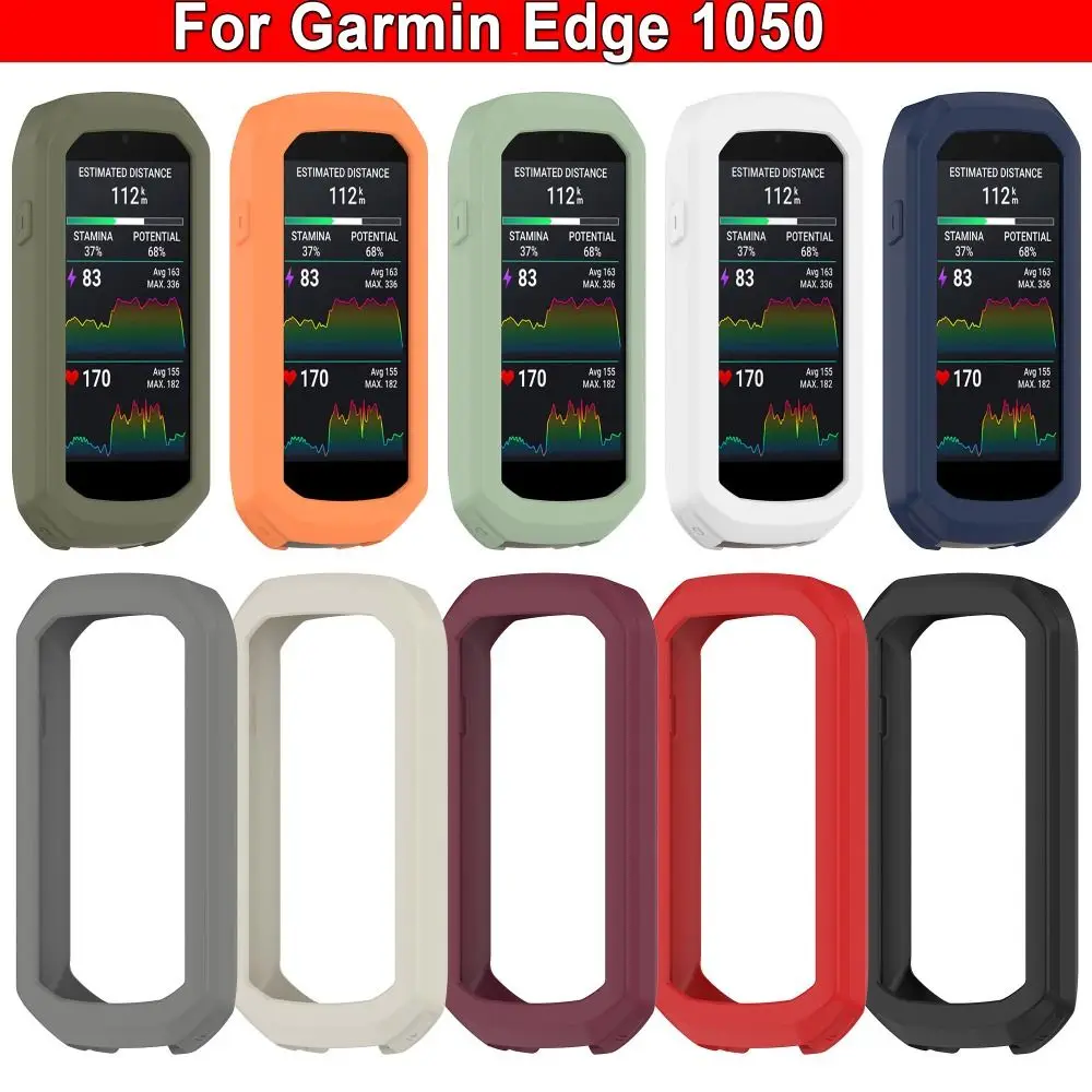 New Silicone Protective Case Bumper Anti-collision Case Cover Accessories Shell Screen Protector for Garmin Edge 1050