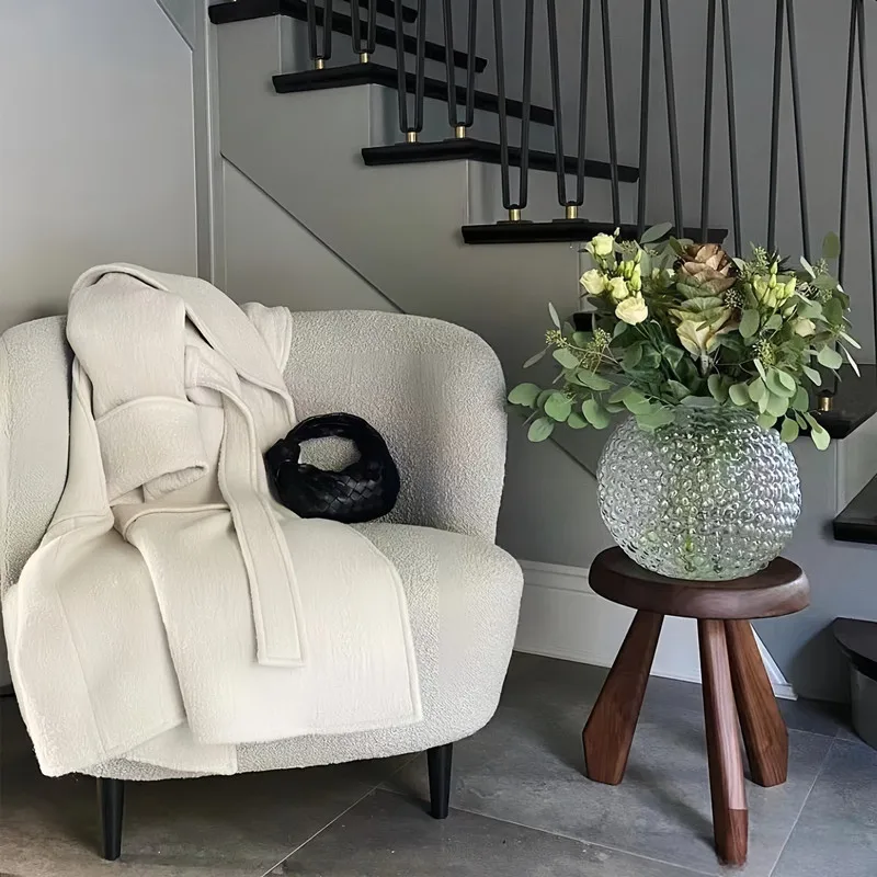 

Минималистичные бревенчатые табуреты, современное украшение для дома, скамейка для обуви, оригинальный диван для гостиной, пуфики из ясеня, детские низкие табуретки