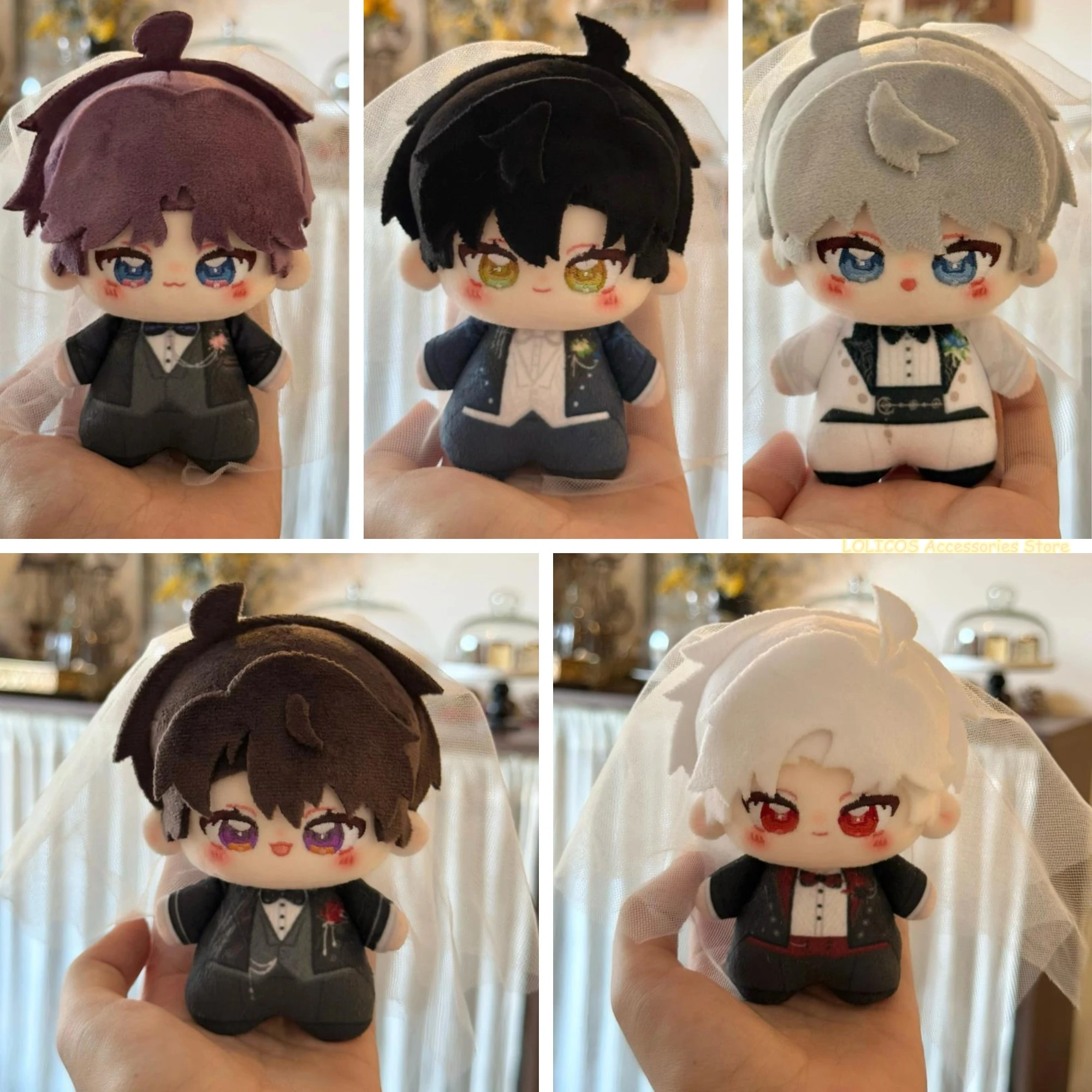 

Game Caleb Xavier Zayne Rafayel Sylus Print Pendant Anime Love and Deepspace Cosplay 10cm Dango Keychain Gift