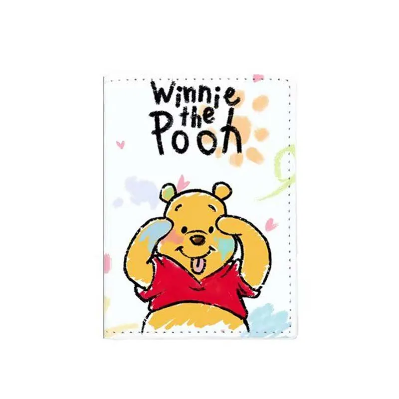 Novità Winnie The Pooh accessori da viaggio porta passaporto porta carte d\'identità Unisex in pelle PU regali Super carini per matrimoni