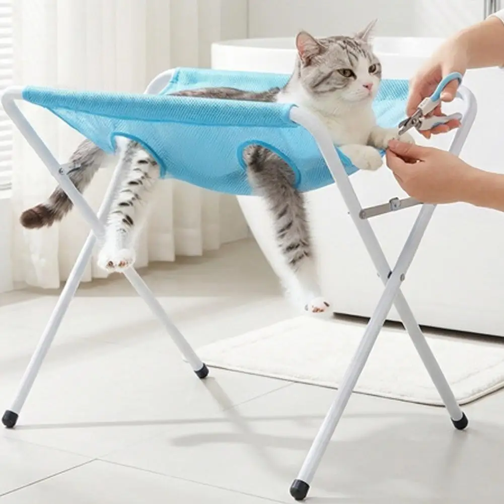 Adjustable Pet Grooming Hammock For Cats And Small Dogs Washable_voghion.com
