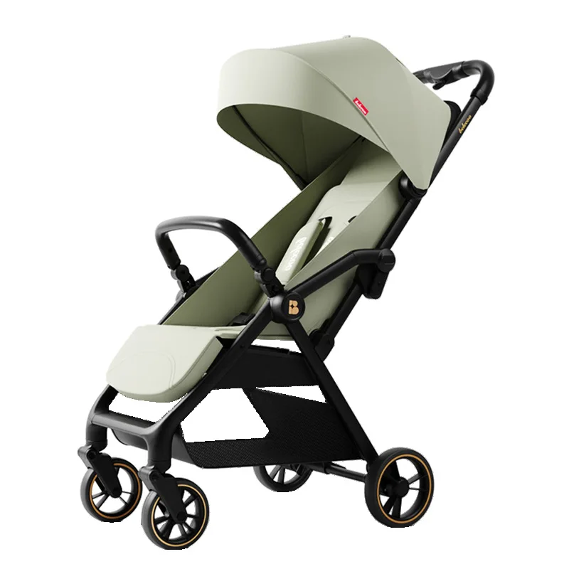 

The stroller is ultra-lightweight, portable, sitting and lying baby stroller with one button