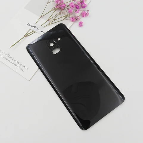 Задняя крышка батарейного отсека для Samsung Galaxy A8 2018 A530 A530F SM-A530F, задняя панель, дверной корпус, запасная часть с объективом камеры