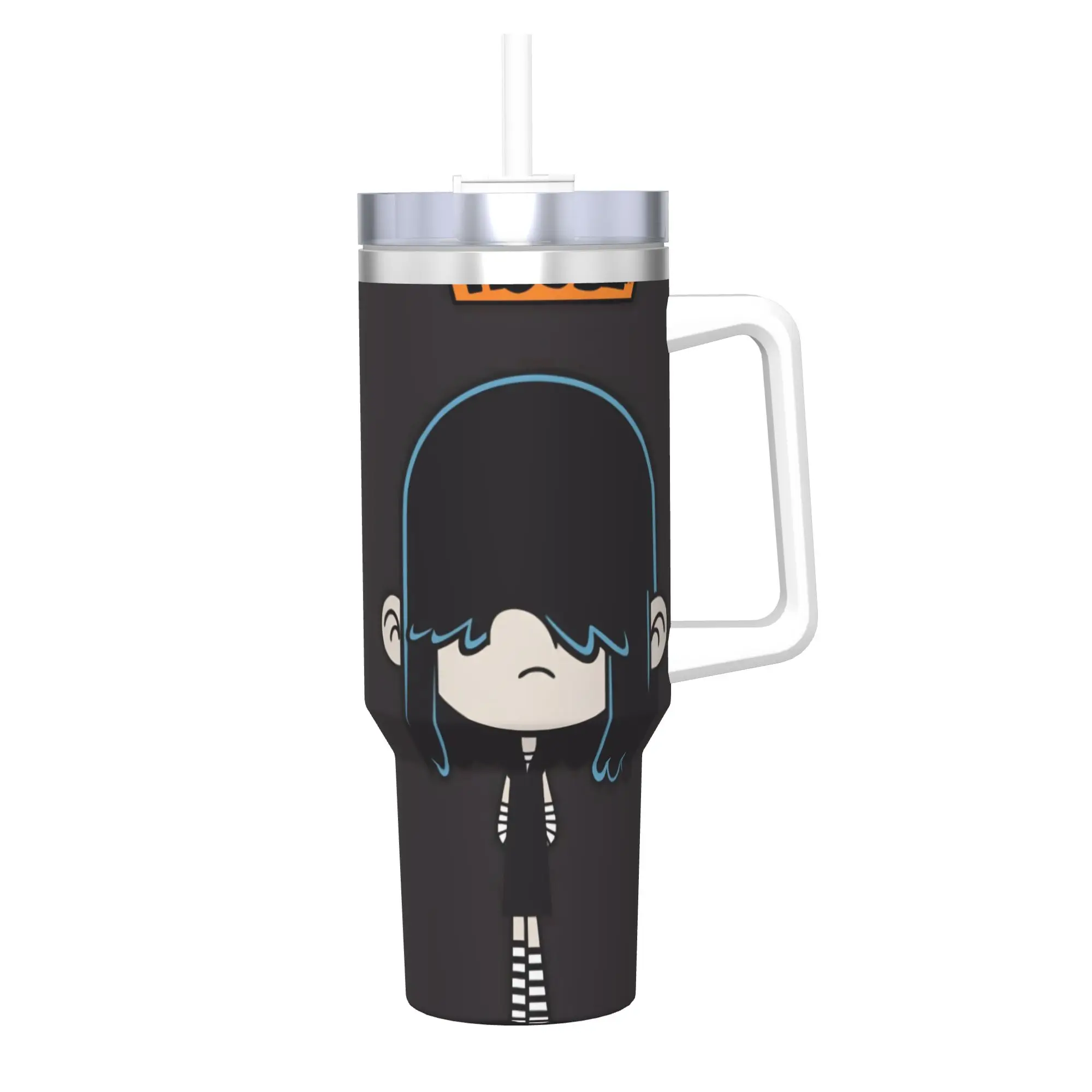 The Louds Houss  Tumbler With Straw  Stainless Steel Tumblers Cup Double Wall Vacuum Insulated for Cold Or Hot 40oz