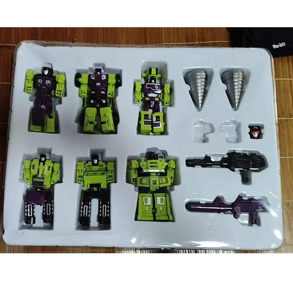 Brinquedos Transformáveis 6 em 1, Modelo MINI Devastator, Figura de Ação de 22CM, Brinquedos de Plástico ST10, Melhor Presente para Crianças, Modelo de Robô KO G1