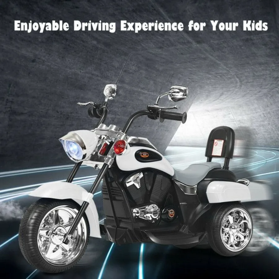 6V Powered Toddler 3Wheel Motorbike Ride On Toy with Horn and light