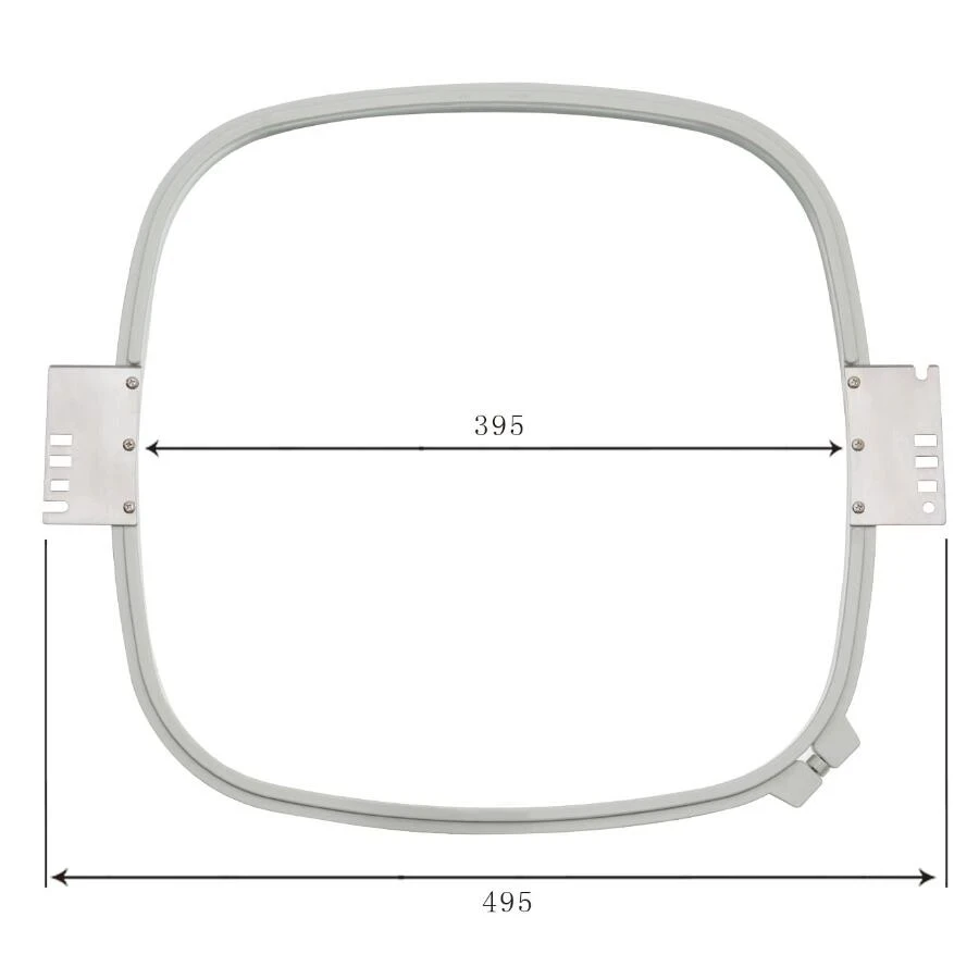 395MM × 395MM White Embroidery Square Set Frame Embroidery Hoops Plastic Cross Stitch Hoop Sewing Machine Parts Accessories