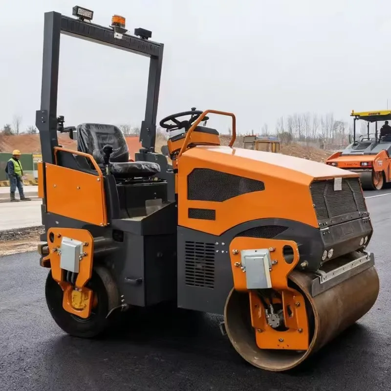 2 Ton Diesel Walk Behind Roller Road Roller Compactor Hydraulic Asphalt Paving Machine for Highway Construction Projects Use