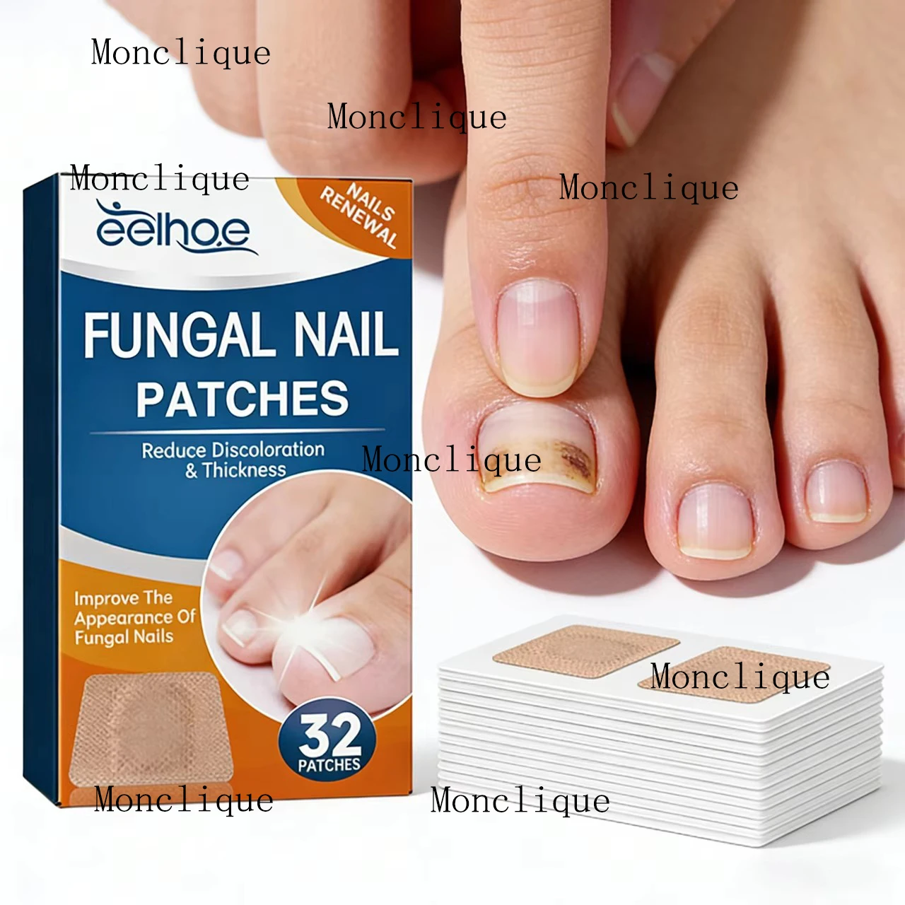 Toenail Repair Patch Disposable Correction Sticker Breathable Nail Fungus Infection Thicken Discoloration Toenail Care Products