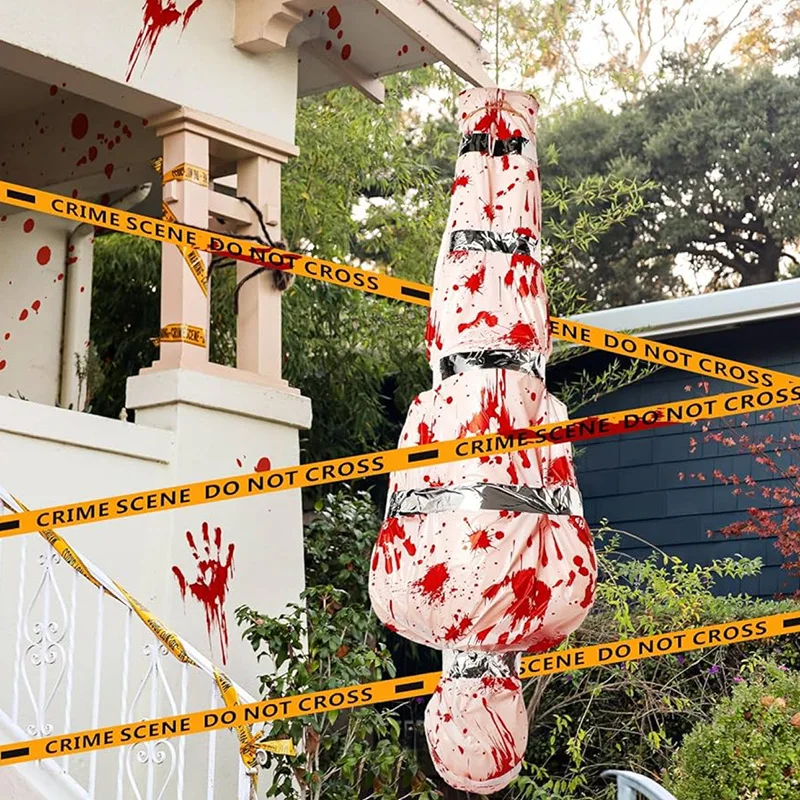Halloween Fake Corpse Horror Props Outdoor Realistic Fake Corpse Spooky Yard and Haunted House Decor Inflatable Decoration Props