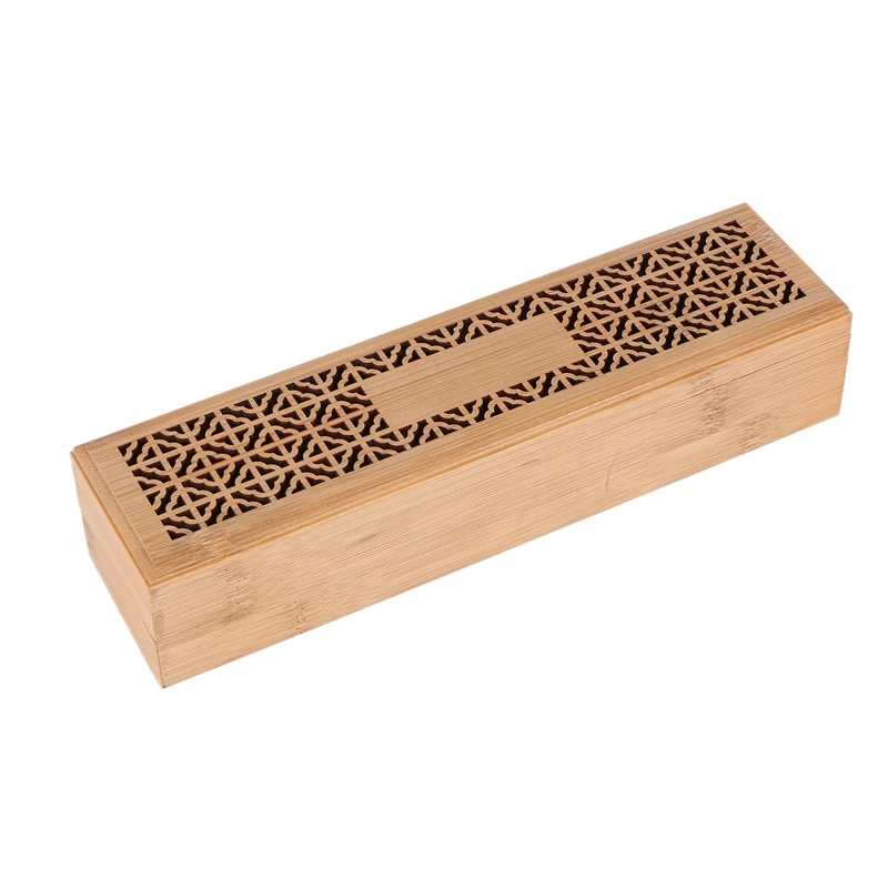 Incense Burner Incense Stick Holder with Drawer -Stick Box Hollow Aromatherapy Lying Censer for Home Office Teahouse-A13G