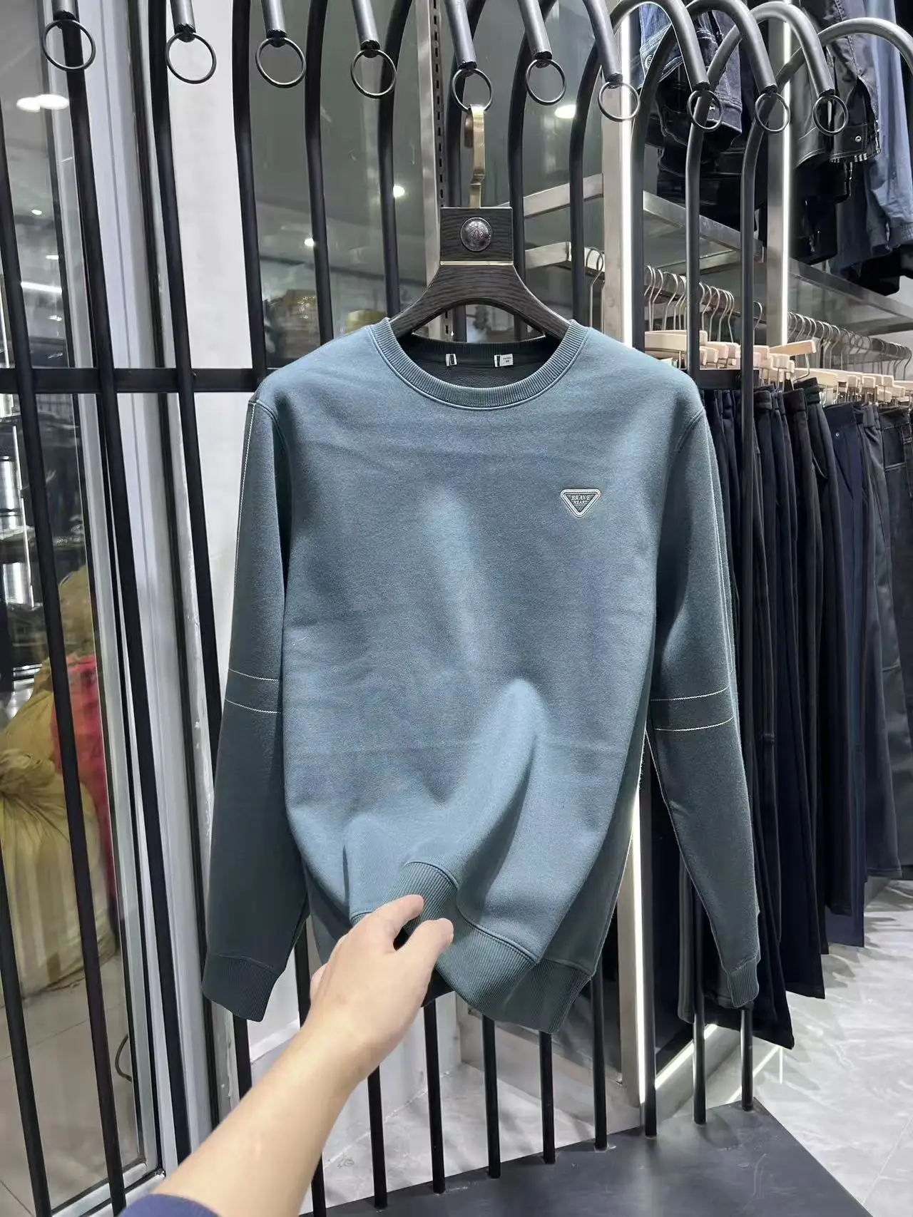 

Мужской утепленный свитер Homesi с начесом, длинным рукавом, повседневный, теплый, вязаный, с круглым вырезом, для молодых мужчин, зимняя одежда