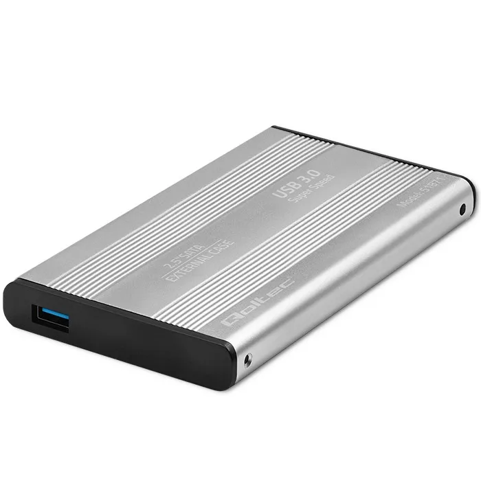 Qoltec Aluminium Behuizing | SSD 2.5 HDD Pocket "SATA3" | USB 3.0 | Zilver