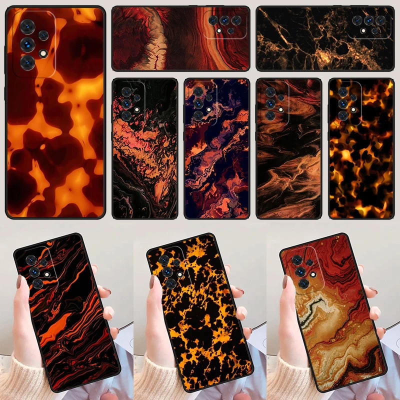 polished tortoise shell Marble For Samsung A52 A72 A73 A20e A21S A50 A70 A11 A12 A42 A31 A40 A51 A71 A32 A80 A91 Phone Case