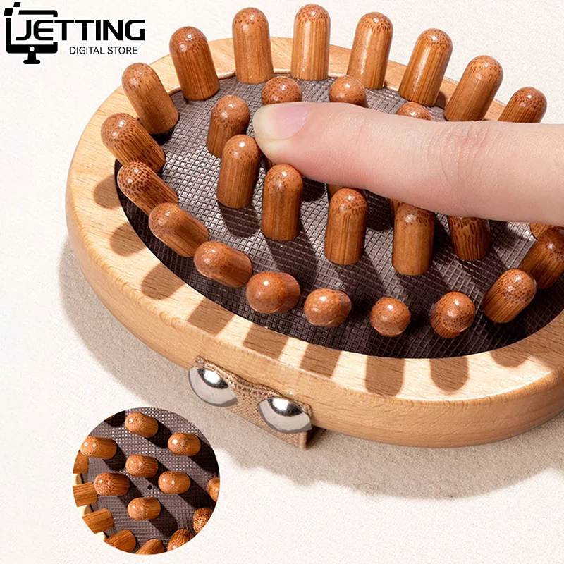 

New Body Anti Cellulite Brush Soothing Wooden Essential Oil Spa Air Cushion Massage Hair Comb Scalp Massage Brush Body Massager