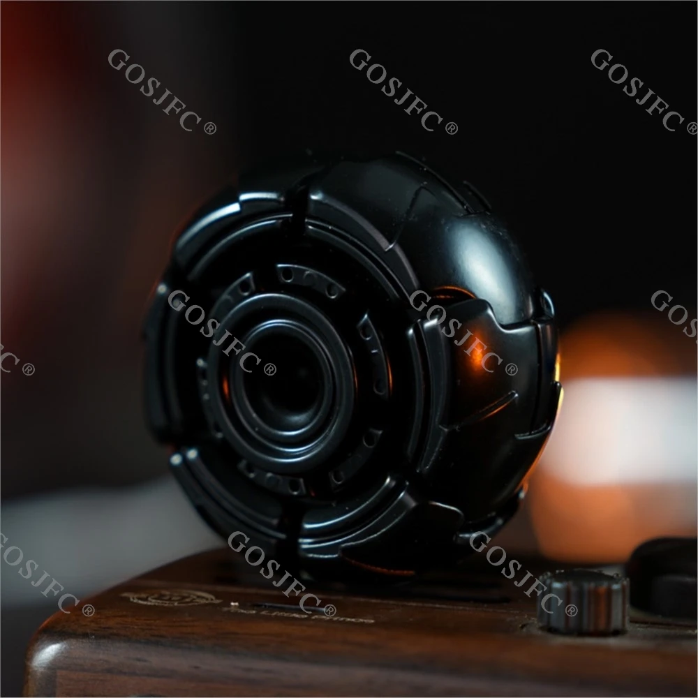 Armure d'ouverture de liaison rotative, Fidget Spinner EDC, jouet anti-Stress, Gyro noir argenté, jouets Fidget pour adultes