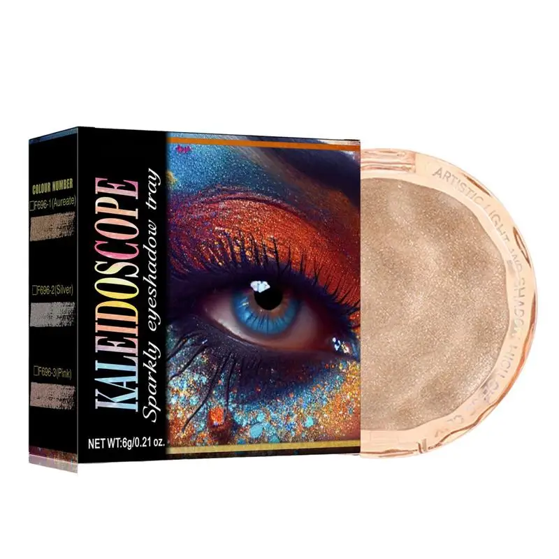 Gouden glitter oogschaduw Highlight Shimmer Verhelderende langdurige oogschaduw Oogmake-up Parelmoer Glitter Glanzende ogenmake-up