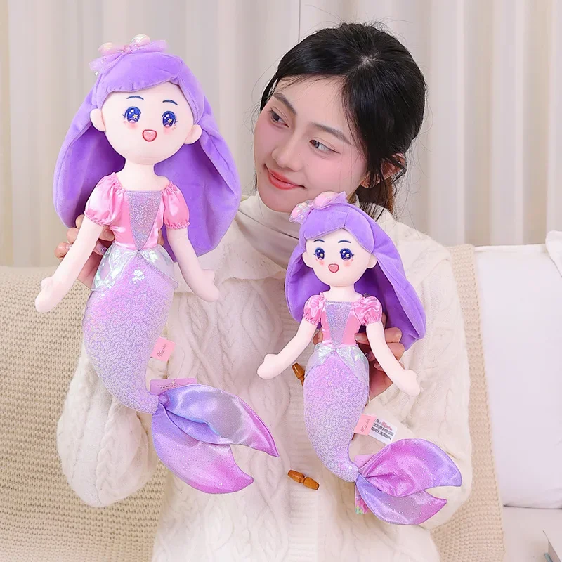 

Cute Anime Style Sparkling Mermaid Plush Toy Doll Children's Toy Girl Sleeping Gift