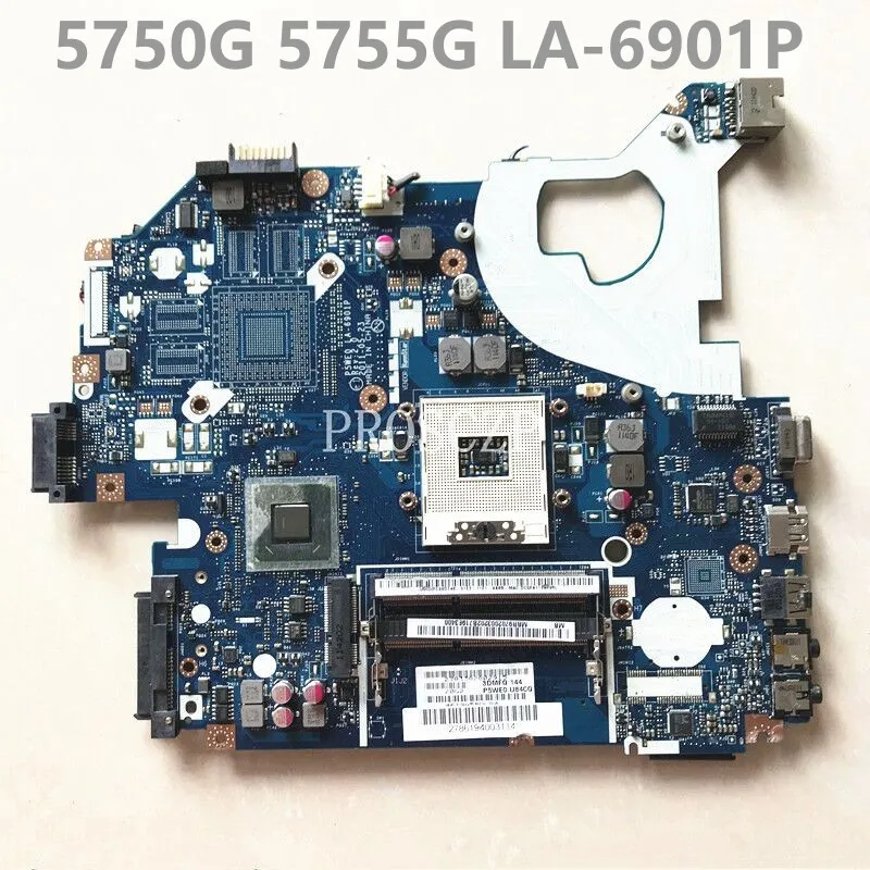 

P5WE0 LA-6901P PC Mainboard For ACER Aspire 5750 5750G 5755 5755G Laptop Motherboard HM65 UMA HD DDR3 MBR9702003 100%Full Tested