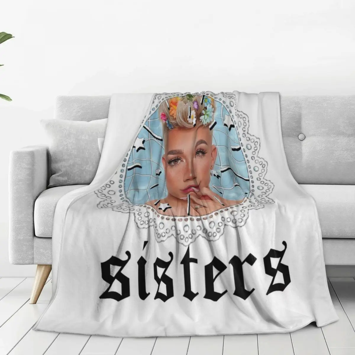 James Charles Sisters Blankets Fleece Breathable Sofa Throw Blankets For Home Bedroom Travel Throws Bedspread Quilt