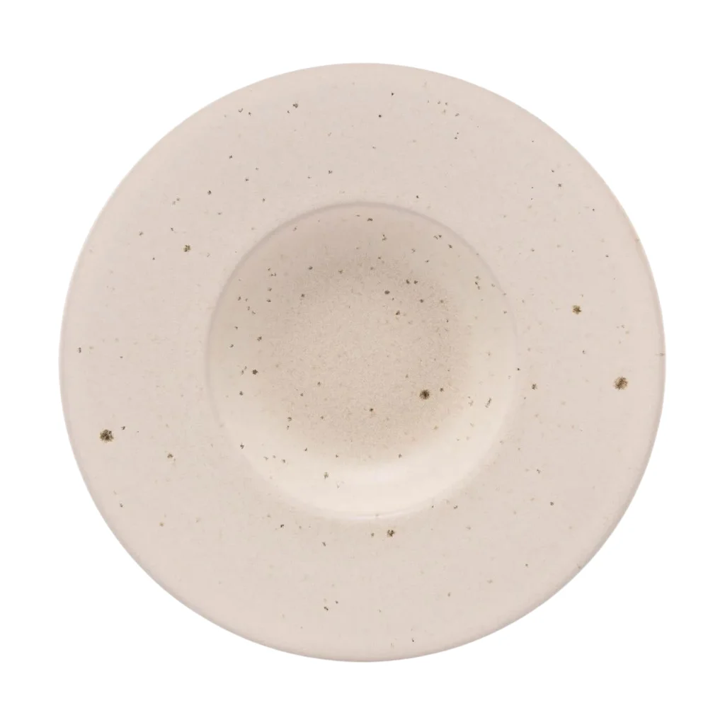 Plato para Risotto en cerámica, 26cm, Wolff, blanco mate