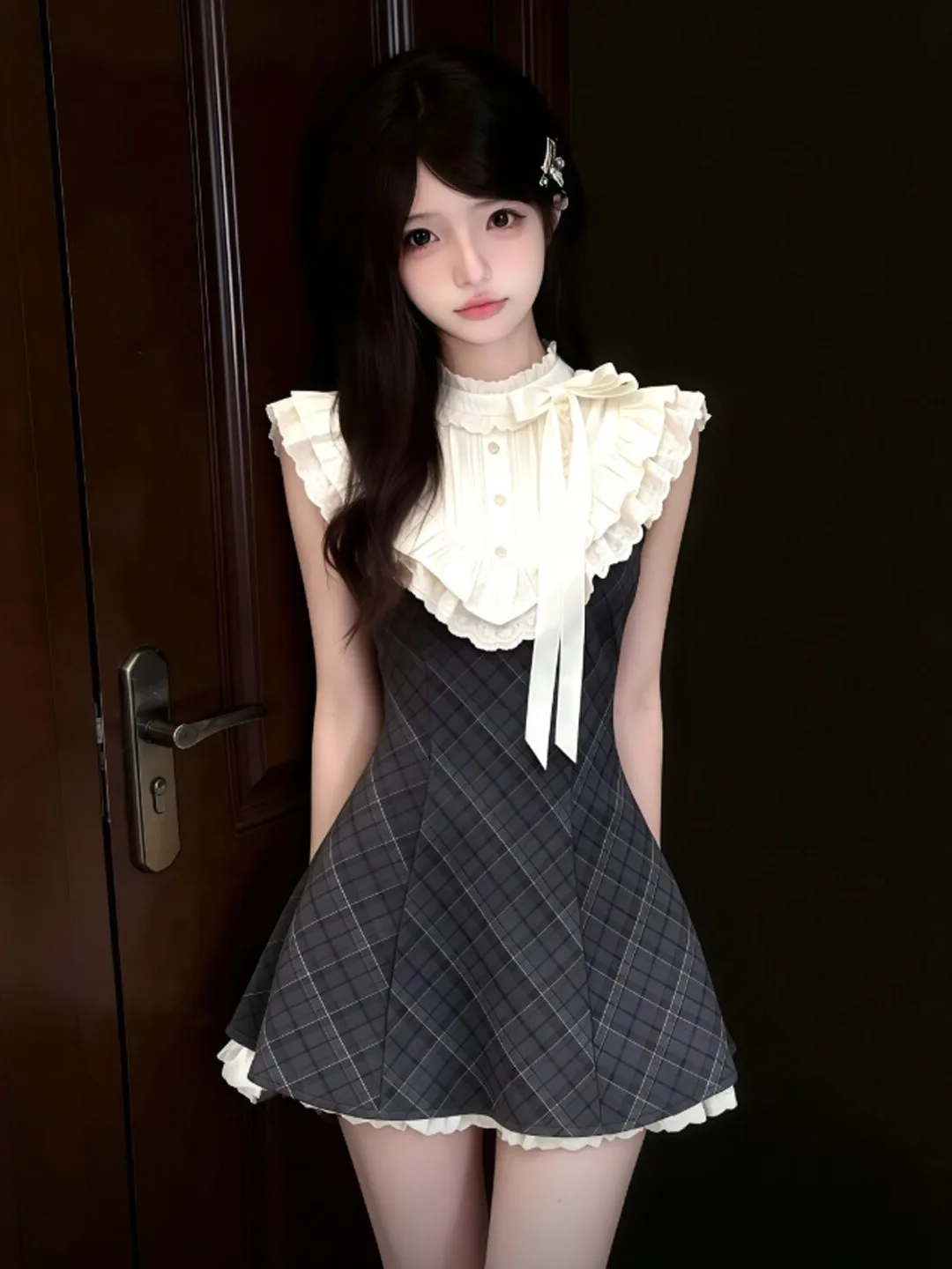

Korean Style Unique Super Cute Belted Slimming Strap Short Skirt Dress Petite Elegant Summer Fashionable Midi Dress