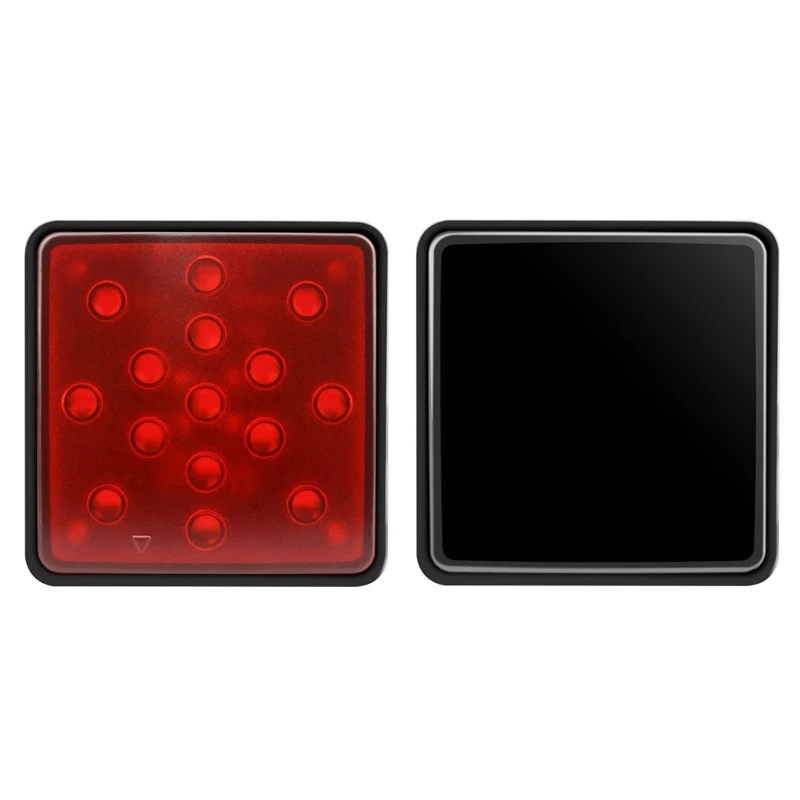 652F LED Square Reflector Running Brake Lights for Car Truck RV Trailer