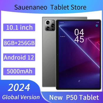 Sauenaneo แท็บเล็ตแอนดรอยด์10.1นิ้วใหม่ P50แรม8GB 256GB รอมรองรับ3G โทร Google 5000mAh กล้องคู่การ์ดคู่
