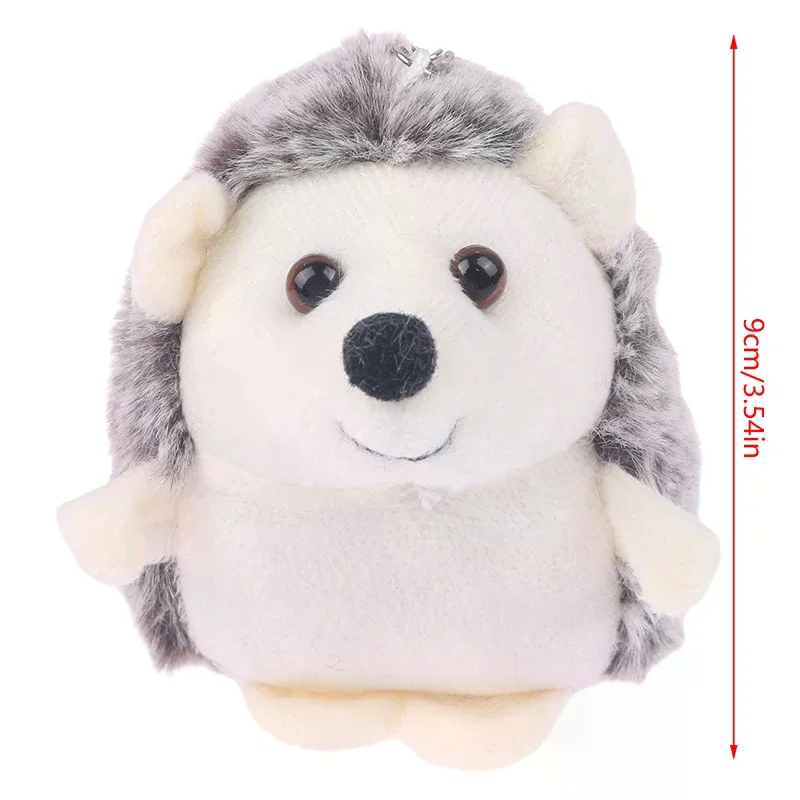 Lindo erizo de peluche de juguete, colgante de Animal de dibujos animados, llavero de muñeco de peluche suave, mochila, bolso de coche, llavero decorativo, regalo para niños