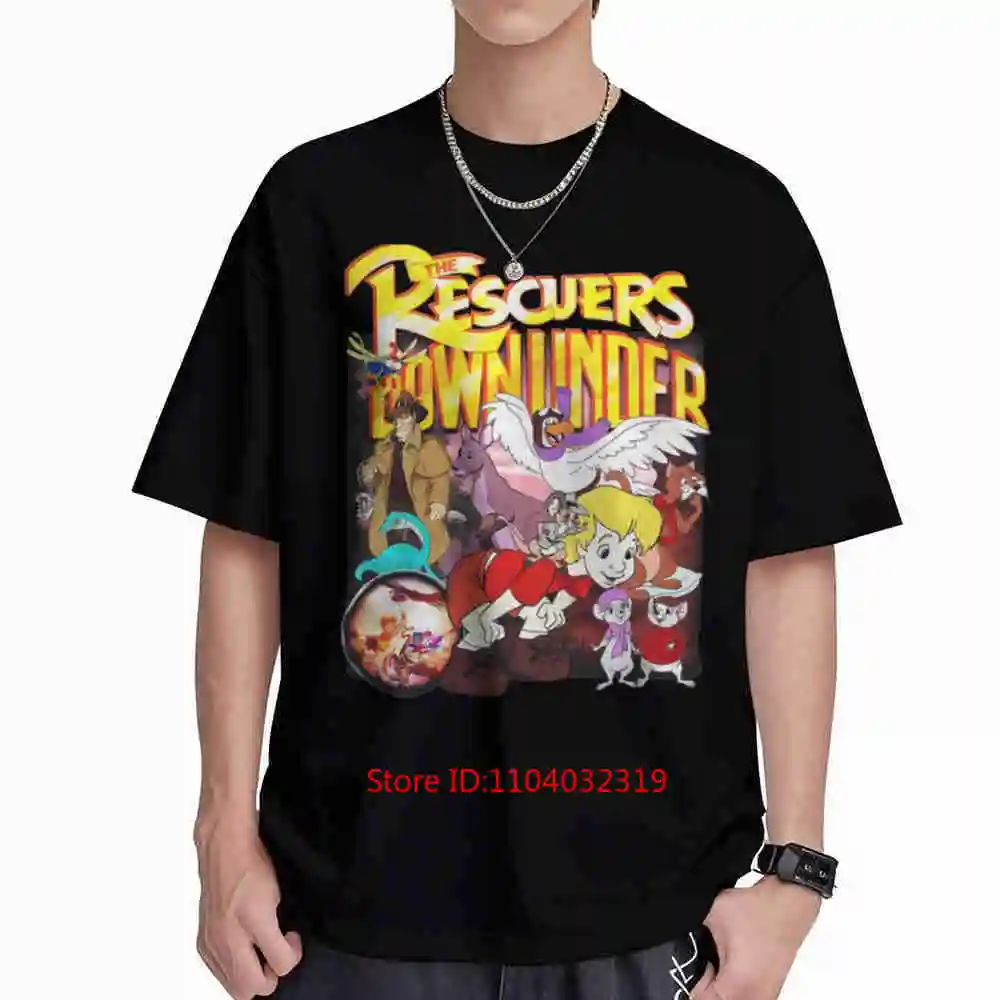 The Rescuers Down Under Short Sleeve Tee 100% Cotton T-Shirt