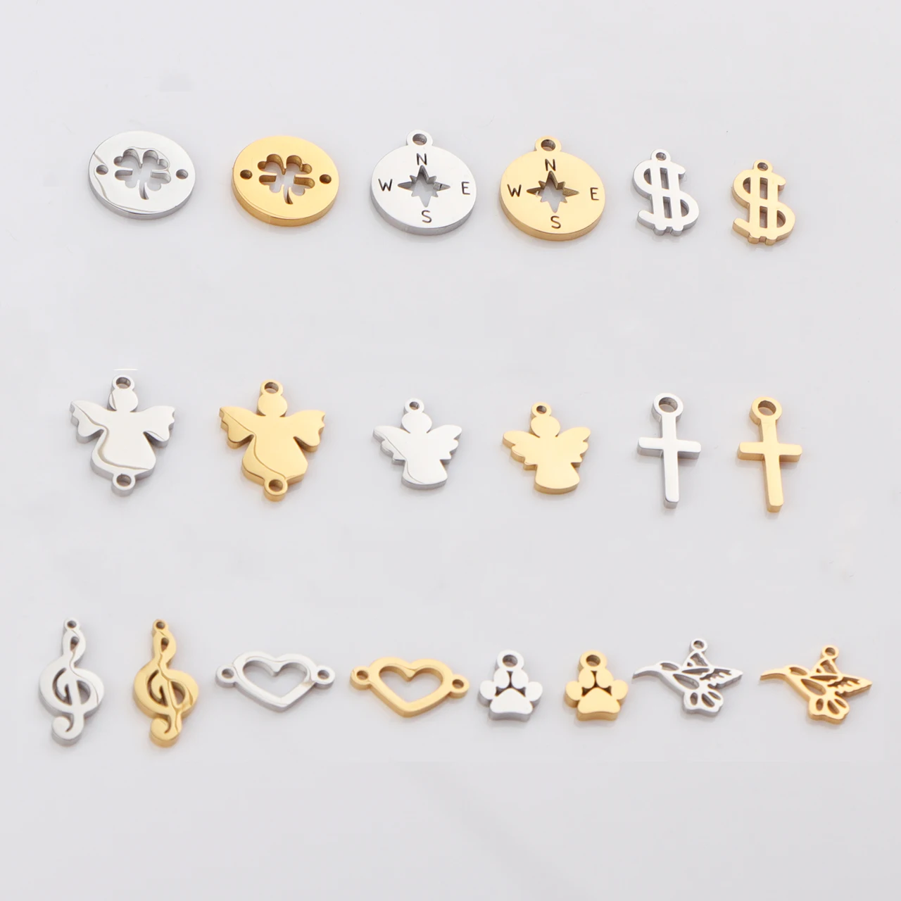 10pcs/Lot Mirror Polished Stai - огляд і ціна Jewelry Making Notes