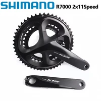 Platos y bielas Shimano 105 R7100 2x12 velocidades R7000 2x11s 165/170/172,5/175mm 52-36T/53-39T/50-34T actualización de manivela de bicicleta de carretera 5800