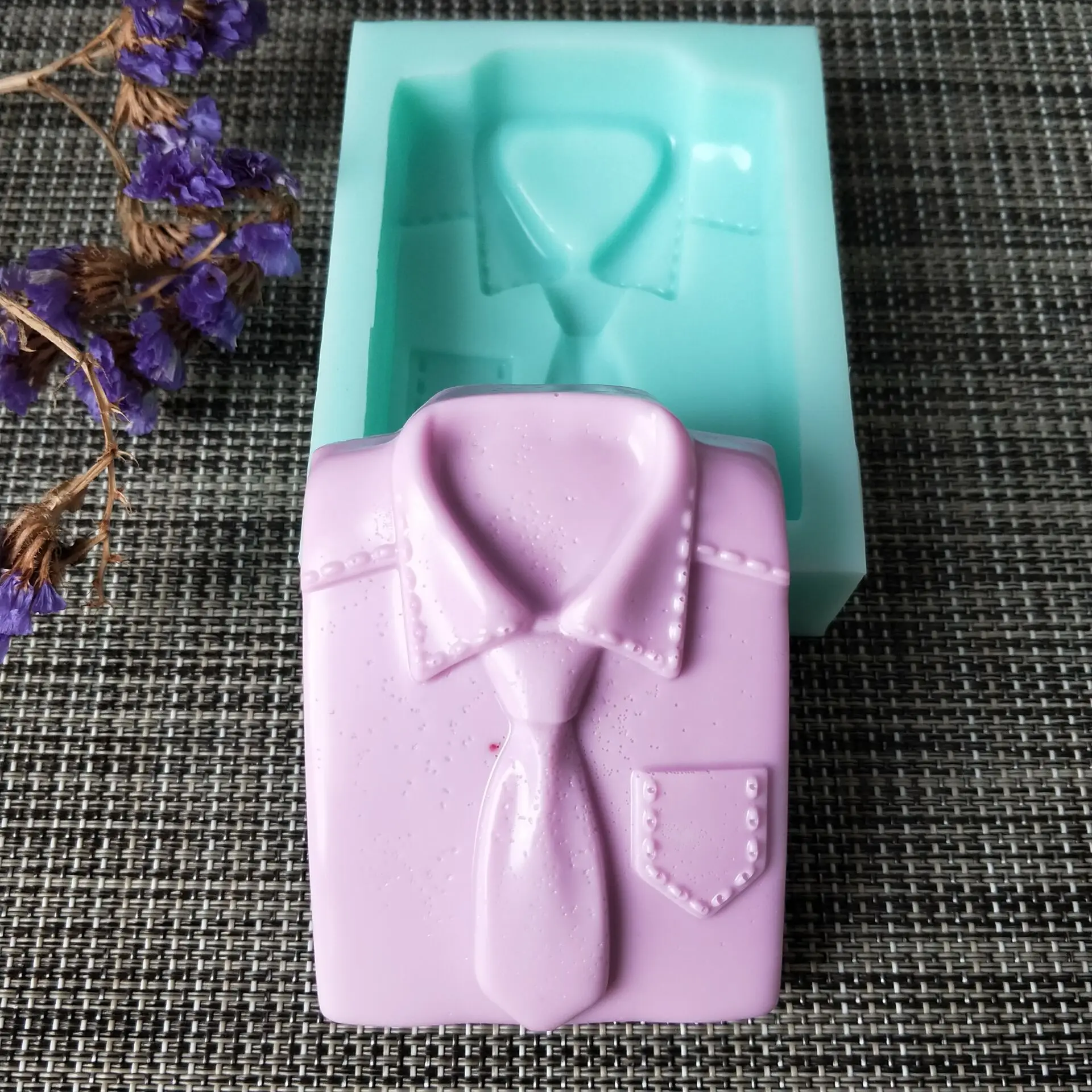 PRZY Clothes Shirt Soap Silicone Soap Mold Handmade Soap DIY Aroma Mould Soap Making Moulds Resin Clay Molds Silicone Rubber