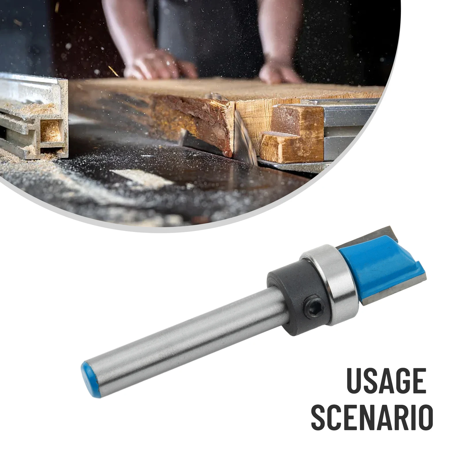 Accessories Attachment High Quality Router Bit Drill Bit 45mm Length 1/4\" Shank Pattern Routing Straight Flute
