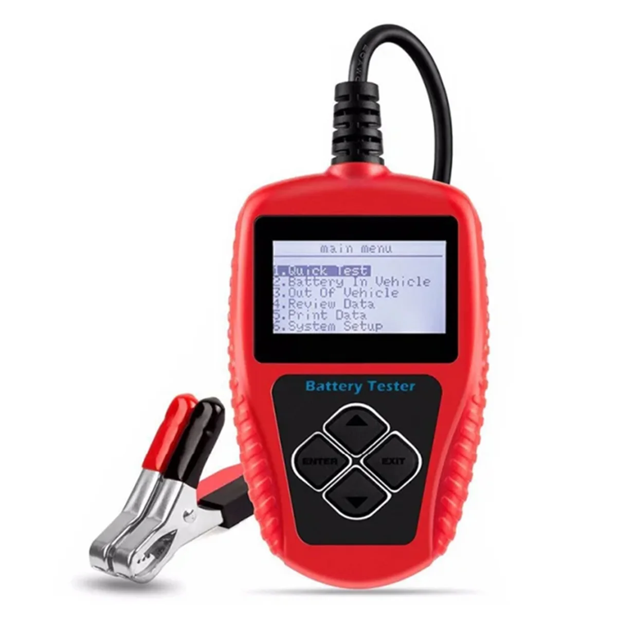 

BA101 Car Battery Tester 12V 100-2000CCA Battery System Detect Auto Load Battery Analyzer PK KW208 Western European