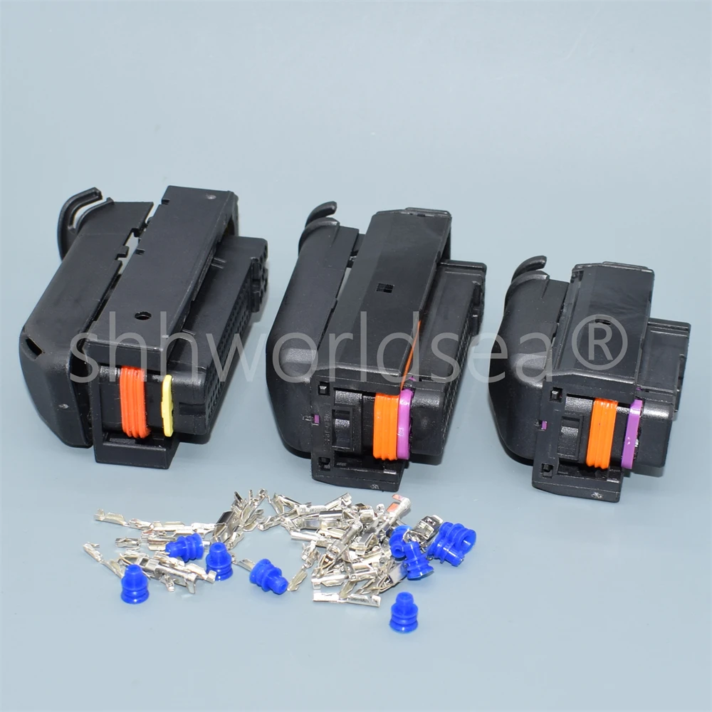 shhworldsea 1set  81 Pin 40pin VW ECU Automotive Connector 368376-1 Electrical Auto Wiring Plug 1J0906385C 1J0 906 385C