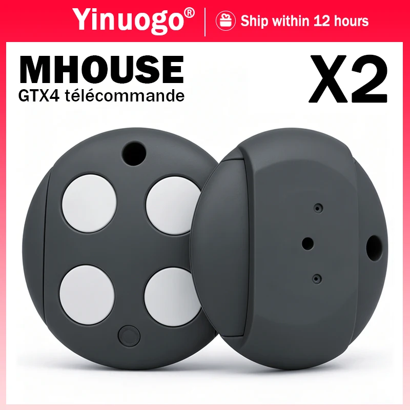 Mhouse GTX4 433.92MHz Garage Door / Gate Remote Control Work With Mhouse GTX4C TX3 TX4 MOOVO MT4 MT4V MT4G Gate Opener Control