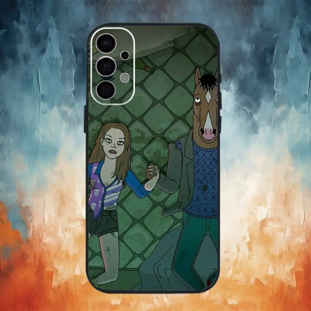 Чехол для телефона B-BoJack Horsemans для Samsung S25, S24, S21, S22, S23, S30, Ultra, S20, Plus, Fe, Note, 10,9,5G, черный чехол