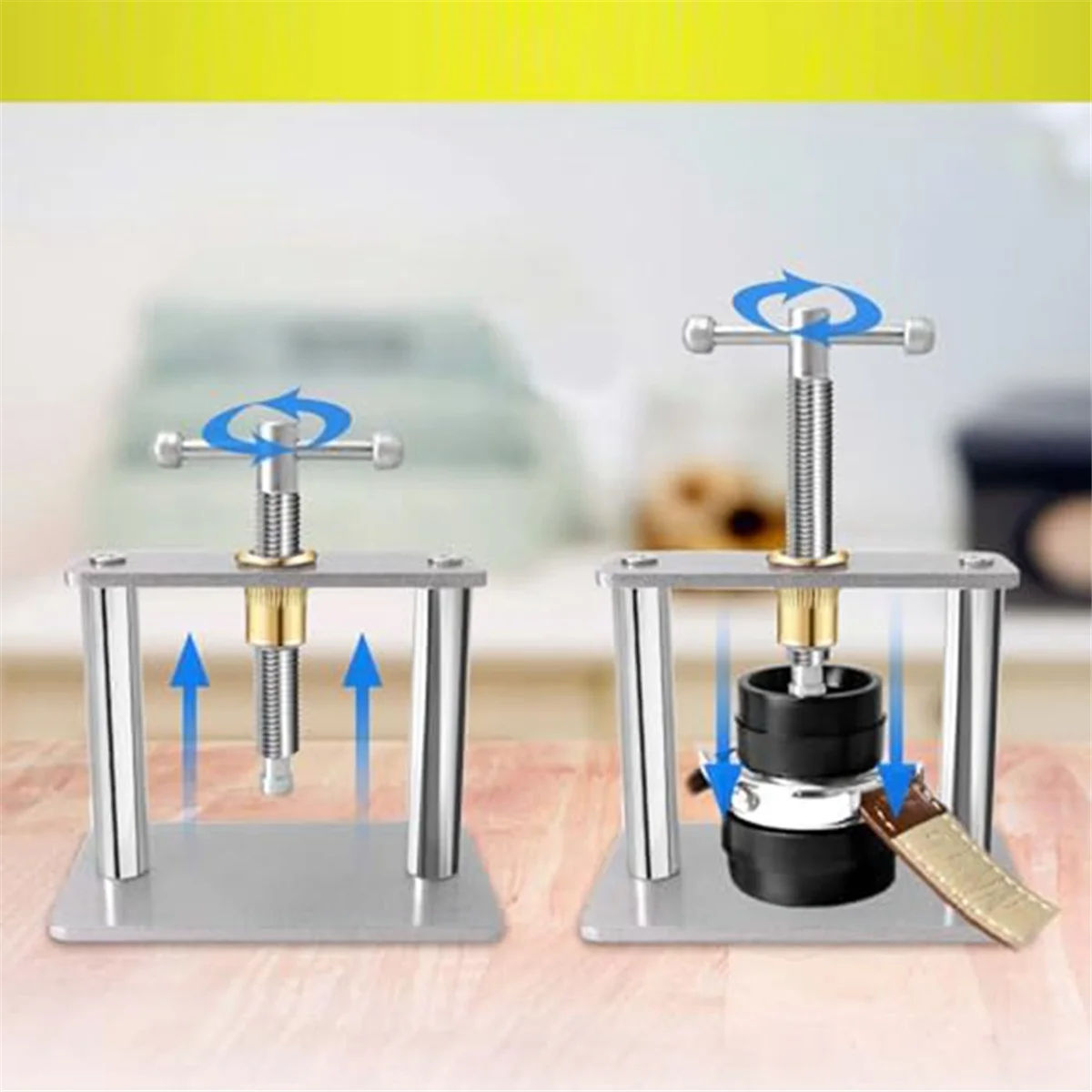 B66C Watch Repair Kit,Watch Press Tool Set, Watch Battery Replacement, Watch Back Remover Holder, Spring Bar, Tweezers