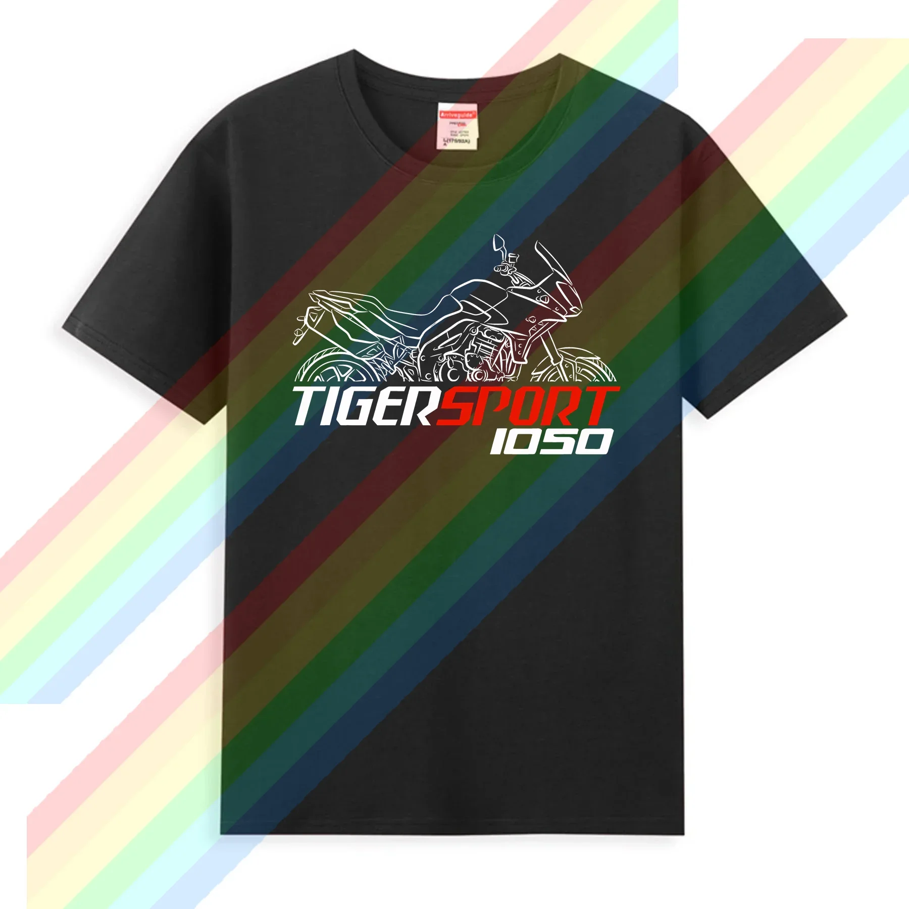 

2024 Men T Shirt Casual T-shirt Triumphs Tiger 1050 Sport T-Shirt Motorcycle Graphic Summer Short Sleeves S-3XL Cool Tee