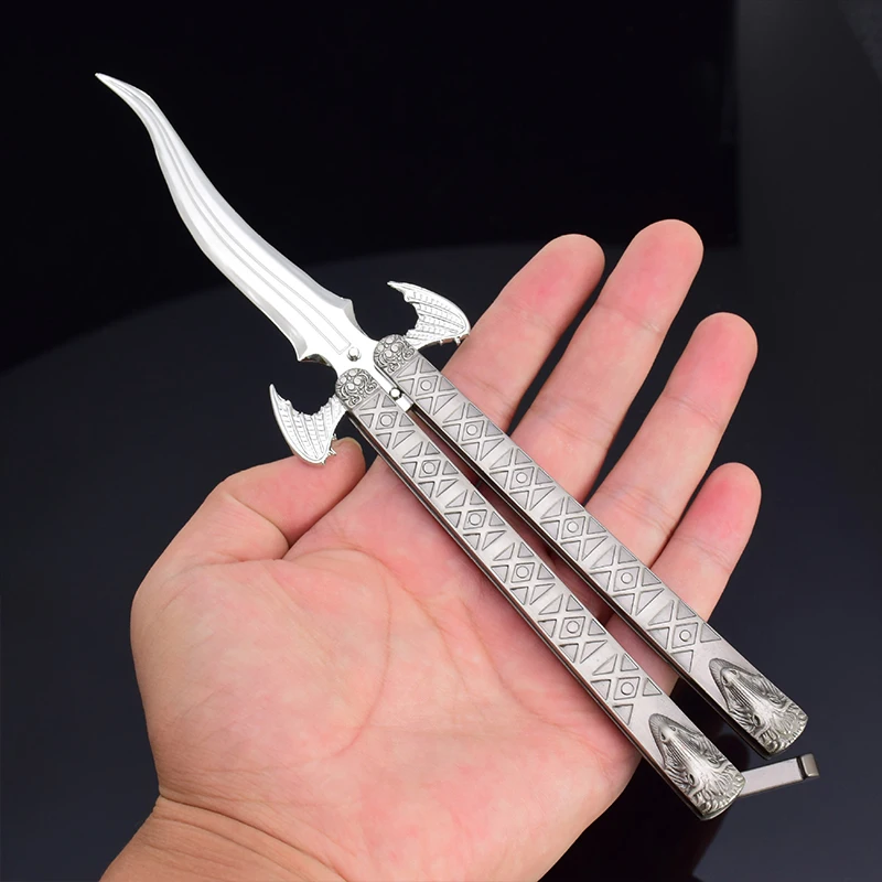 21 سنتيمتر تحصيل أنيمي لعبة الطرفية الروح الجناح شفرة الوجه محاكاة لعبة نماذج معدنية الحرف اليدوية الديكور خدعة المدرب