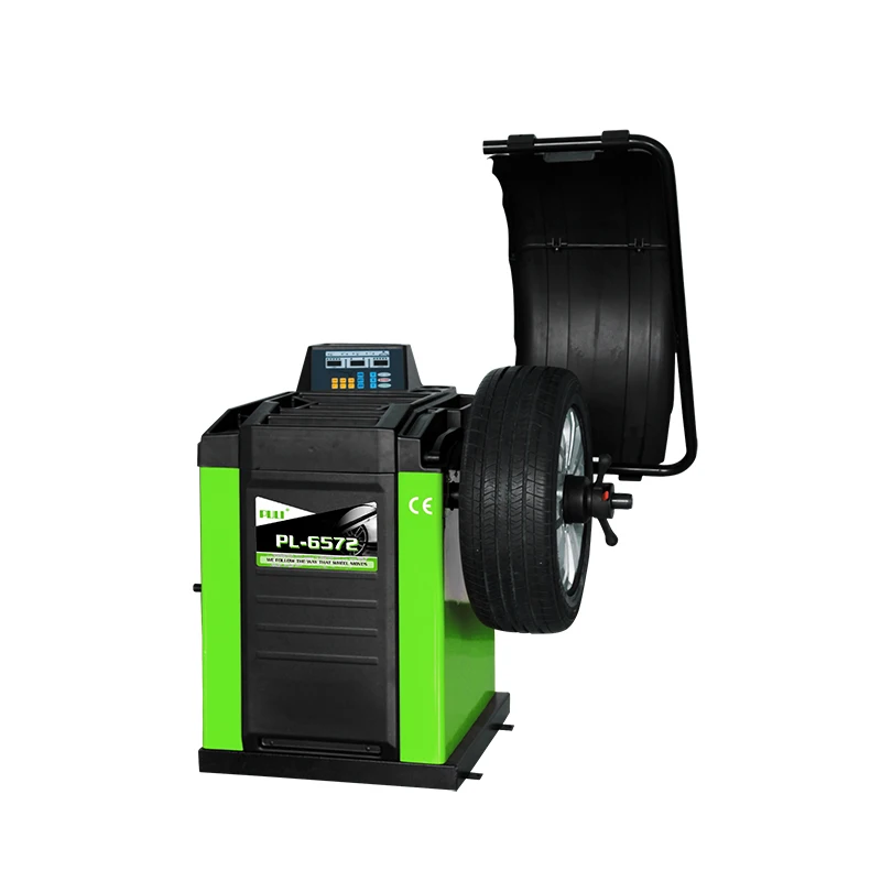 Bilanciatore di ruote professionale con calibrazione automatica Macchina per pneumatici PL-6572 certificata ISO per negozi di automobili