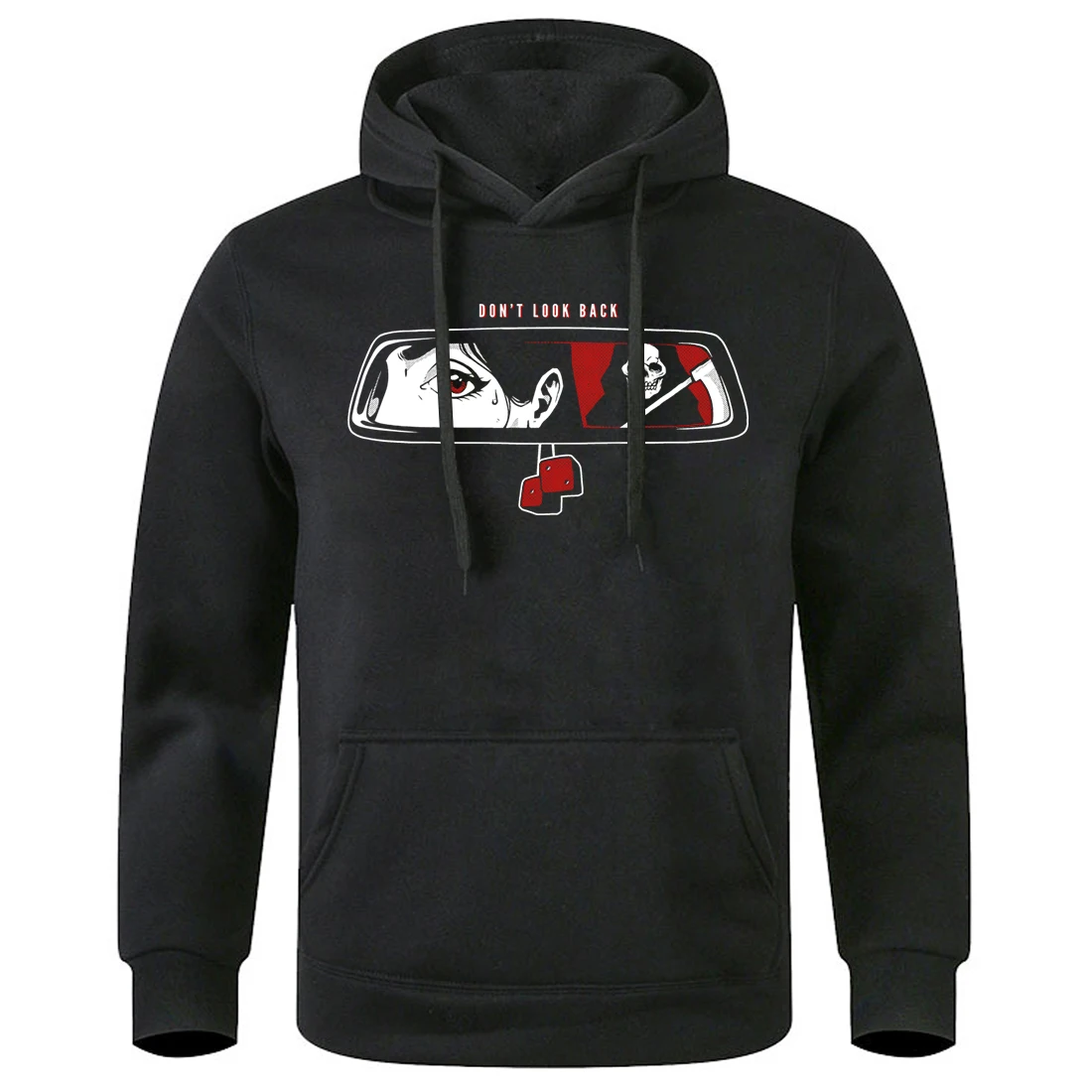 

Don'T Look Back The Ghost Is There Hooded Men Casual Fashion New Hoody Winter Fleece Warm Hoodies Loose Basic Classic Tracksuit