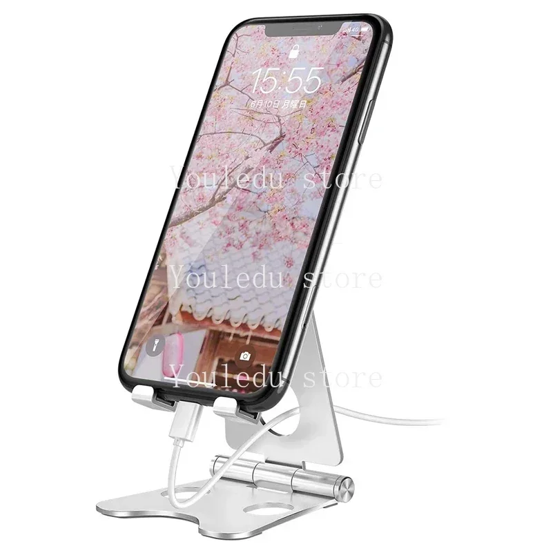 Adjustable Mobile Phone Bracket Support Aluminum Alloy Tablet Desk Holder Stand Portable Desktop Stand Table Phone Support