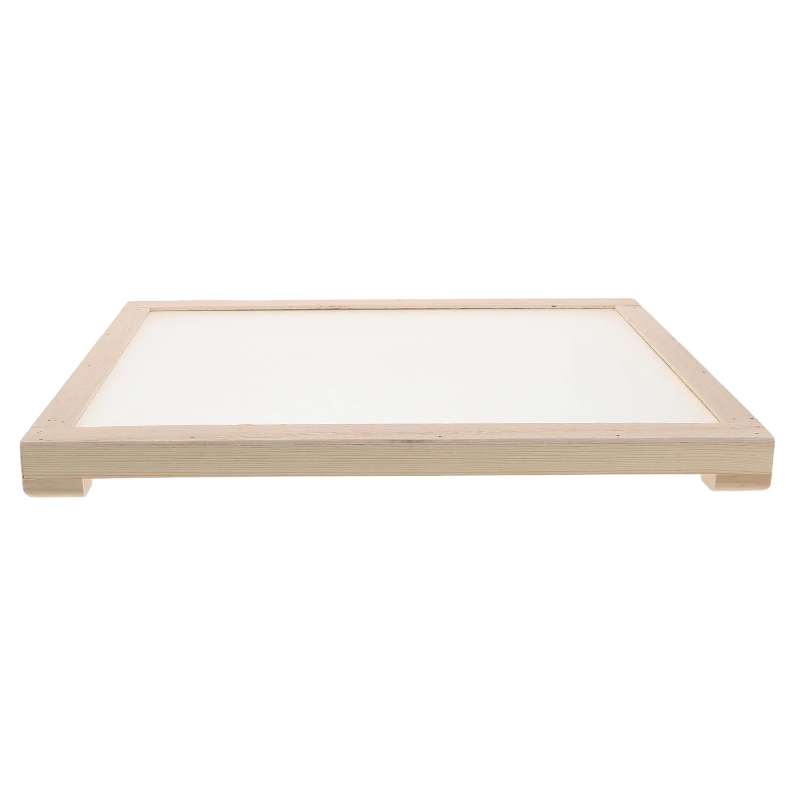 Handmade Wood Frame Portable Rectangle Incense Drying Tray 15.75x11.6in Square Mesh Screen for Incense Stick Crafting