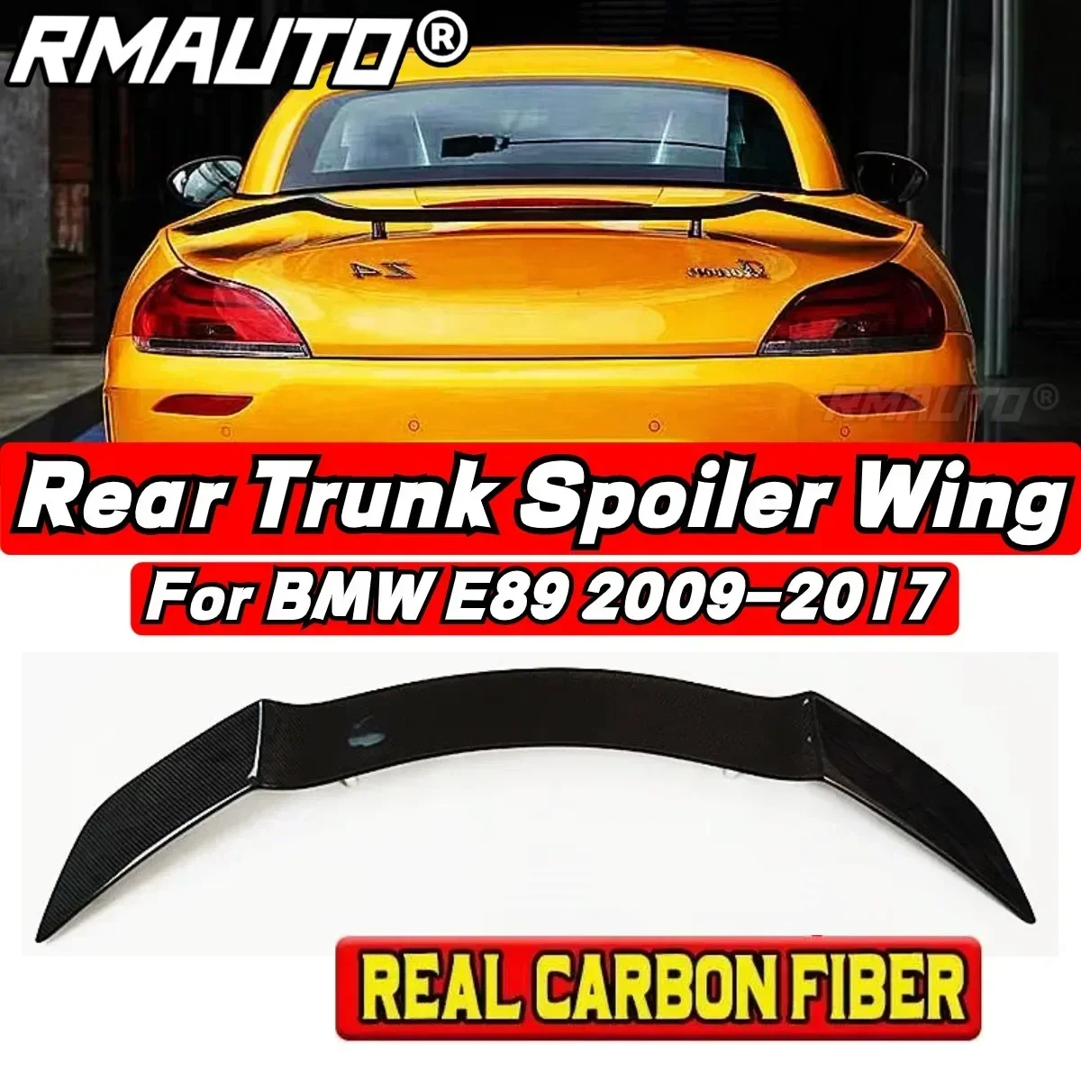For BMW Z4 E89 Convertible Coupe 2009-2017 Rear Wing Body Kit Real Carbon Fiber BMW E89 Car Rear Trunk Spoiler Car Accessories
