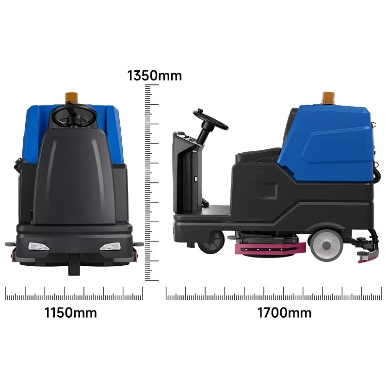 Electric Ride-On New Self-Propelled Floor Scrubber and Sweeper Machine with Strong Motor Power 360 Multifunction Use