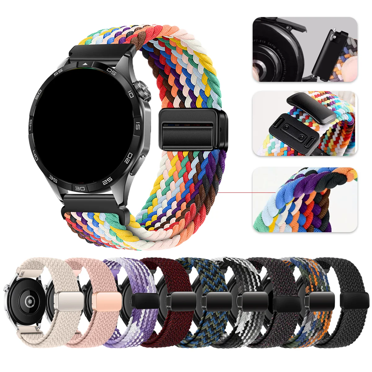 �y�Z�[�����z18/20/22mm �t�@�b�V�������C�i�C�����X�g���b�v Samsung Galaxy 7/6/5/Huawei GT 6/5/4/Garmin Fenix 7/Forerunner 265 �����o���h�p