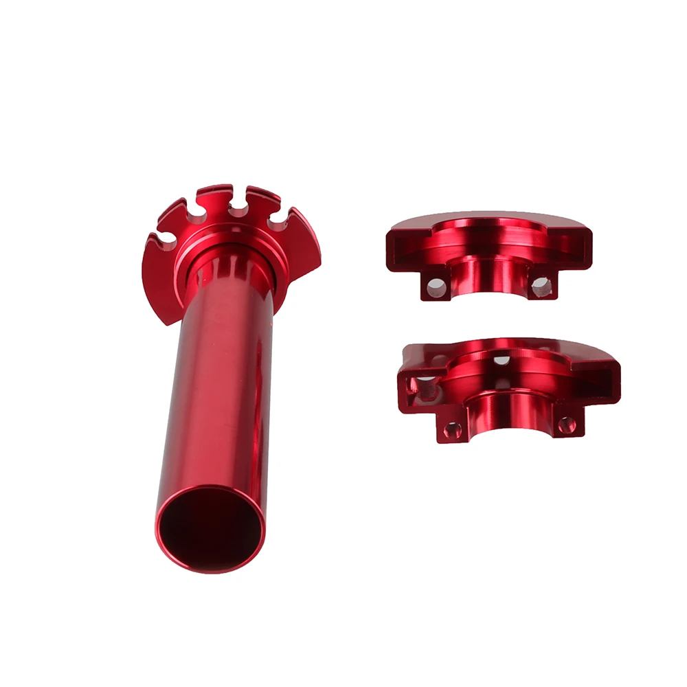 Universal Motorrad 7/8 "CNC Aluminium Gaspedal Gas Twist Griffe Lenker Für Die Meisten Moped Dirt Pit Bike Roller ATV quad – Detail 7