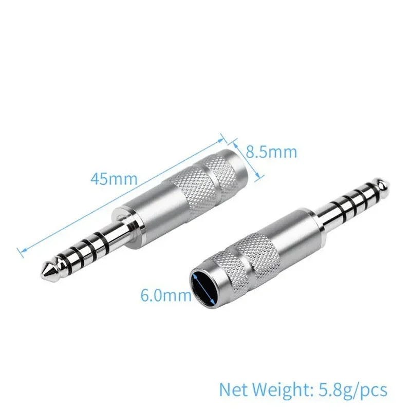 Zbalansowany interfejs 4.4mm Jack 5-biegunowy wtyk męski rodowy pozłacany złącze Audio DIY NW-WM1Z/zestaw słuchawkowy głośnik Terminal